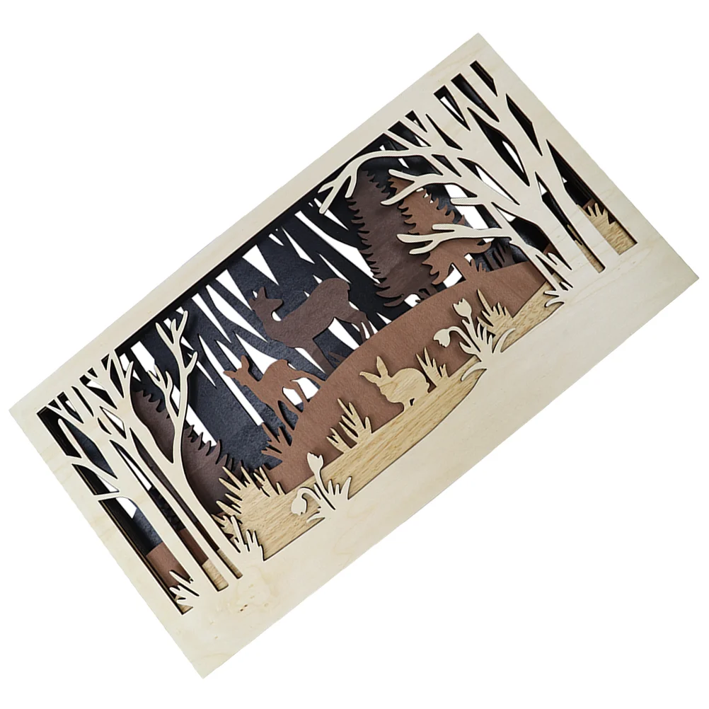 Wood Trim Forest Scene Decoration Exquisite Carving Wooden Hanging Wall Craft Rustic Office
Wood Trim Forest Scene Decoration Exquisite Carving Wooden Hanging Wall Craft Rustic Office