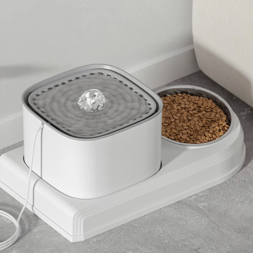 2-in-1 Cat Water Fountain Automatic Kitten Stainless Feeding Bowl 3L Drinker Recirculate Filtring Cat Drinking Water Dispeneser
2-in-1 Cat Water Fountain Automatic Kitten Stainless Feeding Bowl 3L Drinker Recirculate Filtring Cat Drinking Water Dispeneser