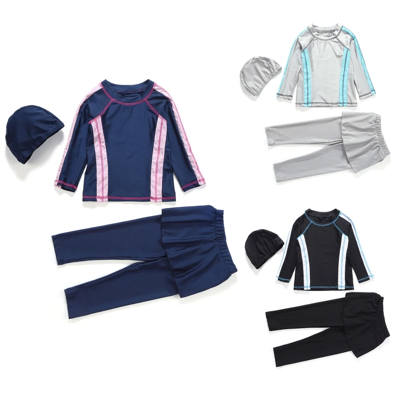 MXMA Modest Muslim Swimwear for Girls Islamic Full Cover Hijab Burkini Rash Guard Swimsuit Top Pants 3Pcs Bathing Suit
MXMA Modest Muslim Swimwear for Girls Islamic Full Cover Hijab Burkini Rash Guard Swimsuit Top Pants 3Pcs Bathing Suit