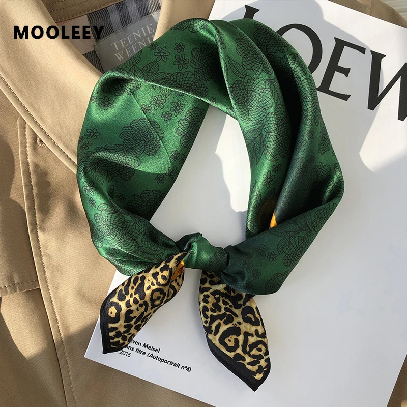 Fashion Green Square Scarves for Women 100% Mulberry Silk Bandanna Flower Print Ladies Pure Silk Scarf Leopard Curl Neck Scarf
Fashion Green Square Scarves for Women 100% Mulberry Silk Bandanna Flower Print Ladies Pure Silk Scarf Leopard Curl Neck Scarf