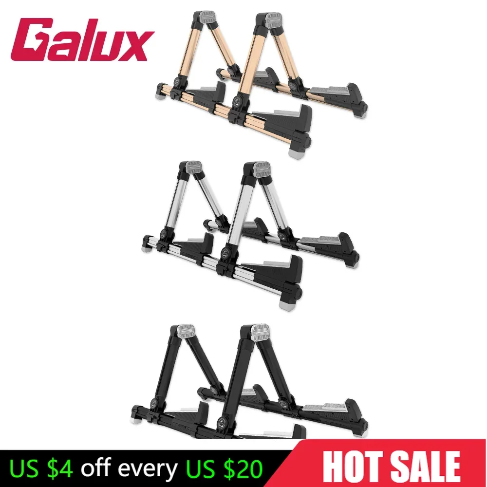 GALUX GS-201 Guitar Stand Foldable and Adjustable Stand Stable Support Rack Holder Guitar Parts & Accessories Holds 2 Guitars
GALUX GS-201 Guitar Stand Foldable and Adjustable Stand Stable Support Rack Holder Guitar Parts & Accessories Holds 2 Guitars