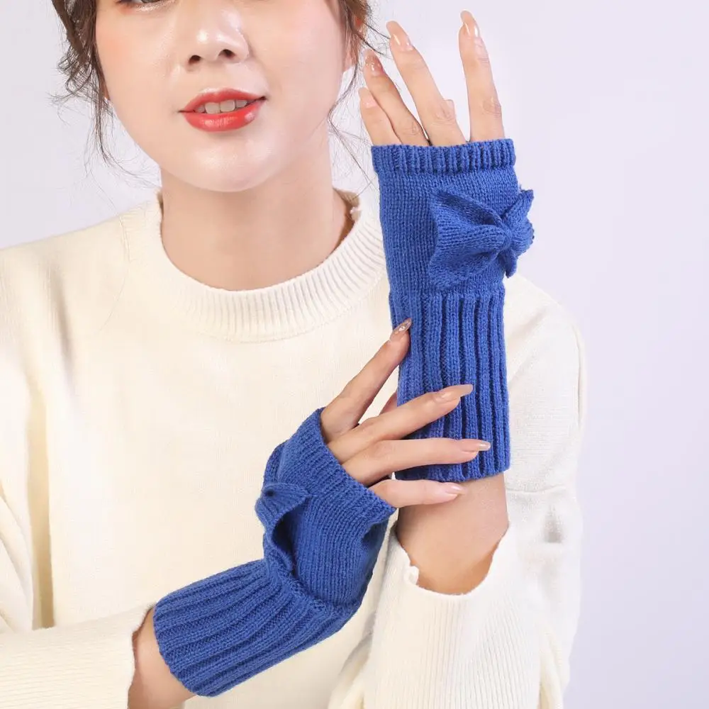 Students Couple Writing Mittens Cute Bow Glove Fashion Knitted Wool Wrist Gloves Outdoor Cold-Proof Warm Half-Fingered Mitten
Students Couple Writing Mittens Cute Bow Glove Fashion Knitted Wool Wrist Gloves Outdoor Cold-Proof Warm Half-Fingered Mitten