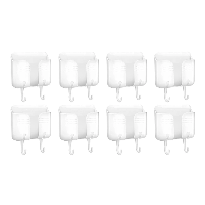 8 Pcs Mobile Phone Plug Wall Mount Holder With Hooks Self-Adhesive Remote Control Holder For Home Bedroom Bedside
8 Pcs Mobile Phone Plug Wall Mount Holder With Hooks Self-Adhesive Remote Control Holder For Home Bedroom Bedside