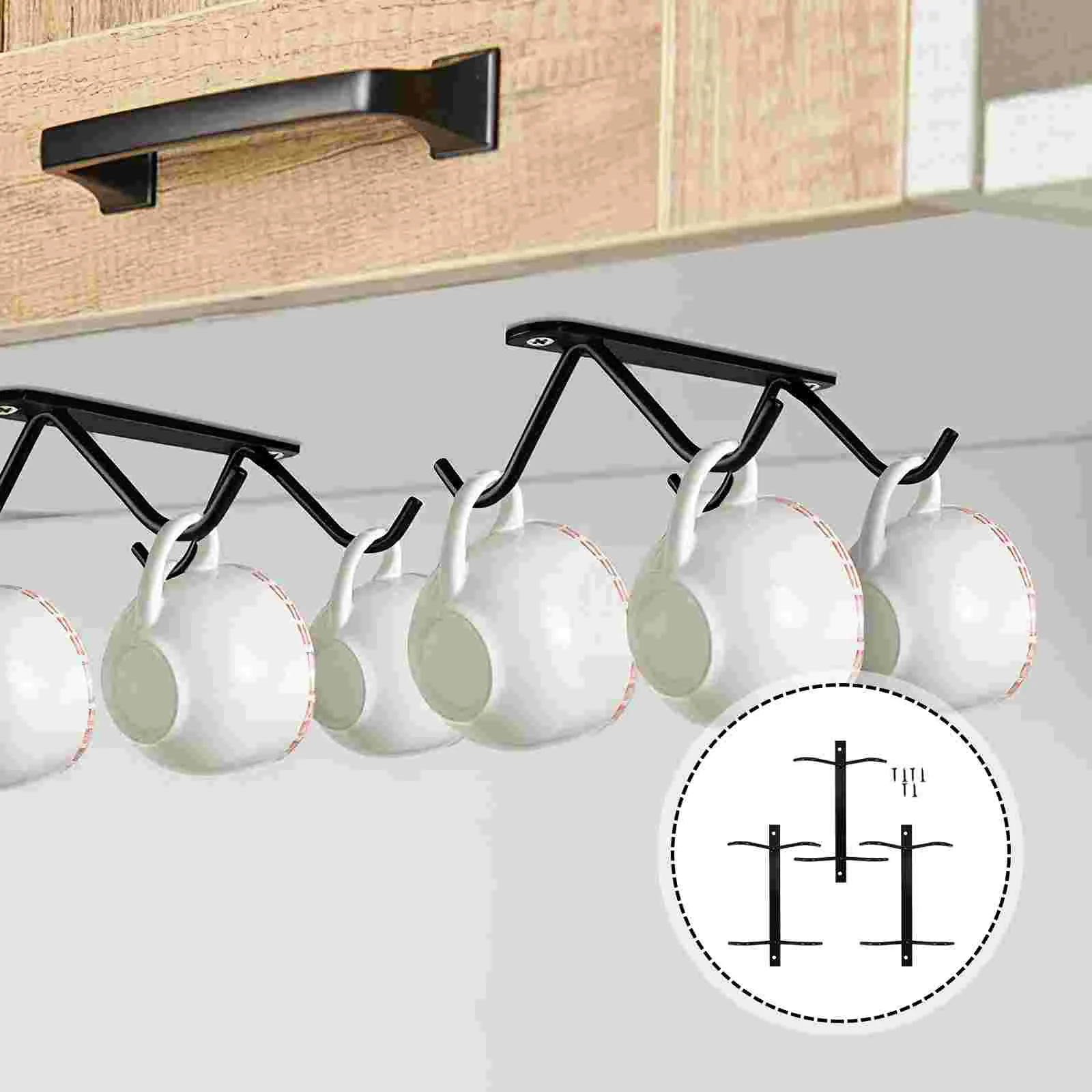 3 Sets Home Multi-functional Under Cabinet Coffee Cup Racks Cup Hangers Cup Drying Hooks Kitchen Mug Hooks Kitchenware Holders
3 Sets Home Multi-functional Under Cabinet Coffee Cup Racks Cup Hangers Cup Drying Hooks Kitchen Mug Hooks Kitchenware Holders