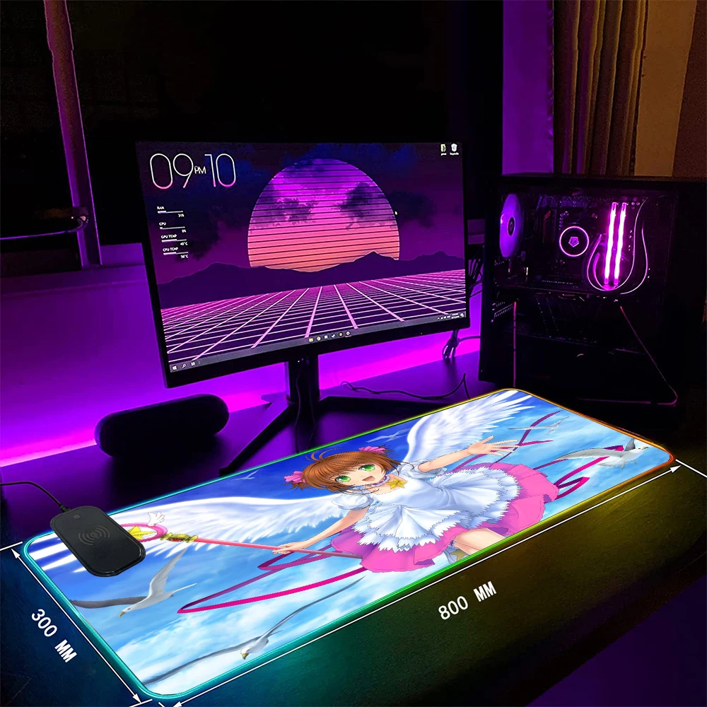 Разнообразный коврик для мыши MRGLZY Sakura с беспроводной зарядкой, RGB подсветильник ка, противоскользящая светодиодная подсветка для компьютер...
Разнообразный коврик для мыши MRGLZY Sakura с беспроводной зарядкой, RGB подсветильник ка, противоскользящая светодиодная подсветка для компьютер...