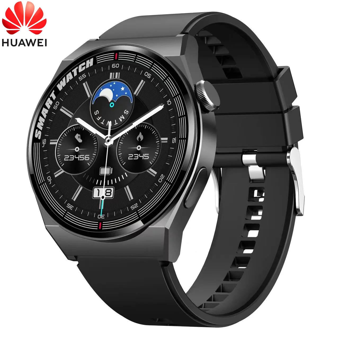 

2023 Huawei GT3 Smart Watch 390*390 Display Men Android Bluetooth Call IP68 Waterproof Fitness Tracker twatch for Samsung Xiaomi