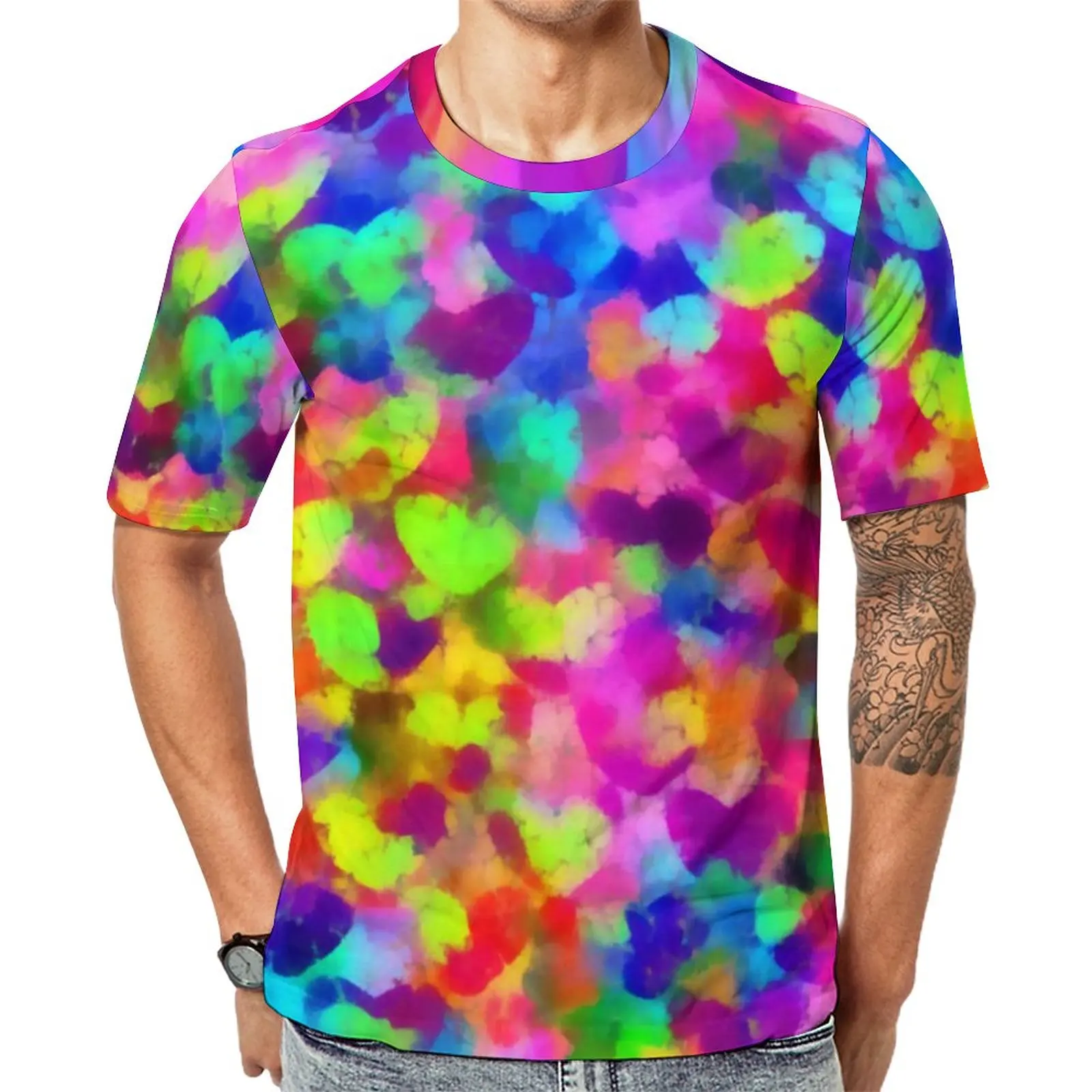 Abstract Heart Print T-Shirt Colorful Hearts Man Vintage T-Shirts Original Graphic Tee Shirt Short Sleeve Basic Oversize Clothes
Abstract Heart Print T-Shirt Colorful Hearts Man Vintage T-Shirts Original Graphic Tee Shirt Short Sleeve Basic Oversize Clothes