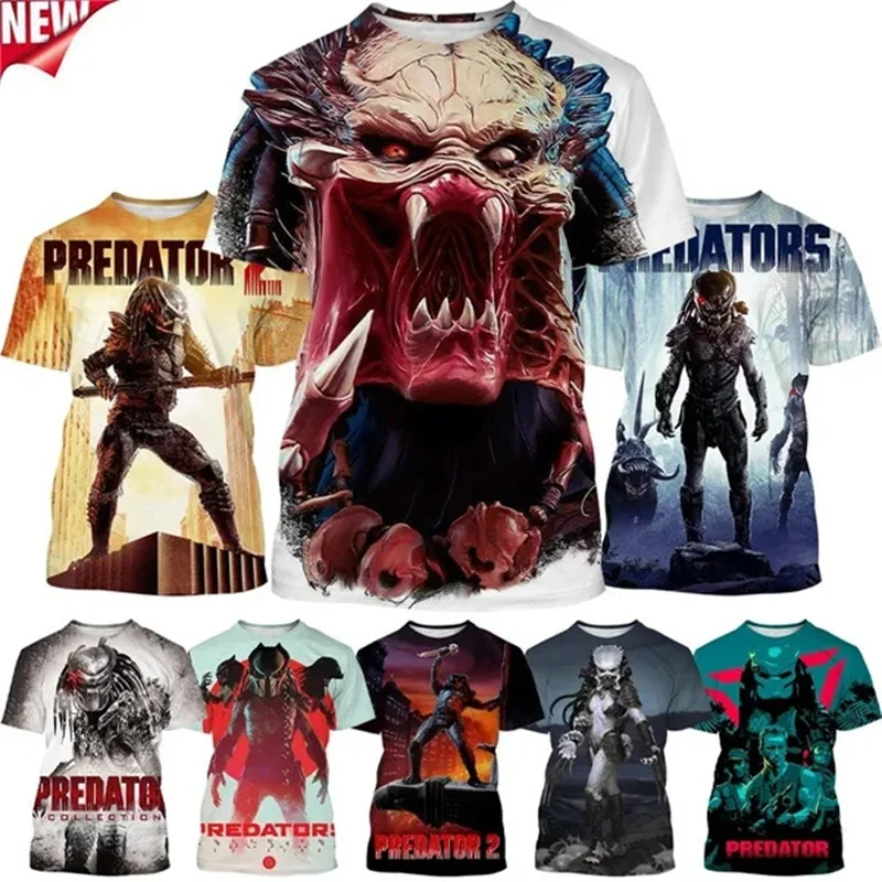 Predator 3D Graphic T Shirts Men's Summer Horror Movie Cool Print T-shirt Fashion Casual Unisex Alien Short Sleeve Harajuku Tops
Predator 3D Graphic T Shirts Men's Summer Horror Movie Cool Print T-shirt Fashion Casual Unisex Alien Short Sleeve Harajuku Tops