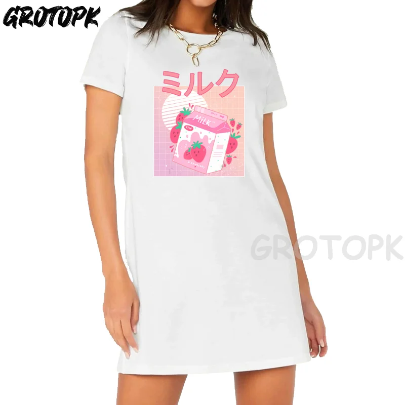 Japanese Kawaii Strawberry Milk Kawaii Dress 2022 Graphic Dresses for Women Summer Fashion Women's Dress Harajuku Cute Dresses
Japanese Kawaii Strawberry Milk Kawaii Dress 2022 Graphic Dresses for Women Summer Fashion Women's Dress Harajuku Cute Dresses
