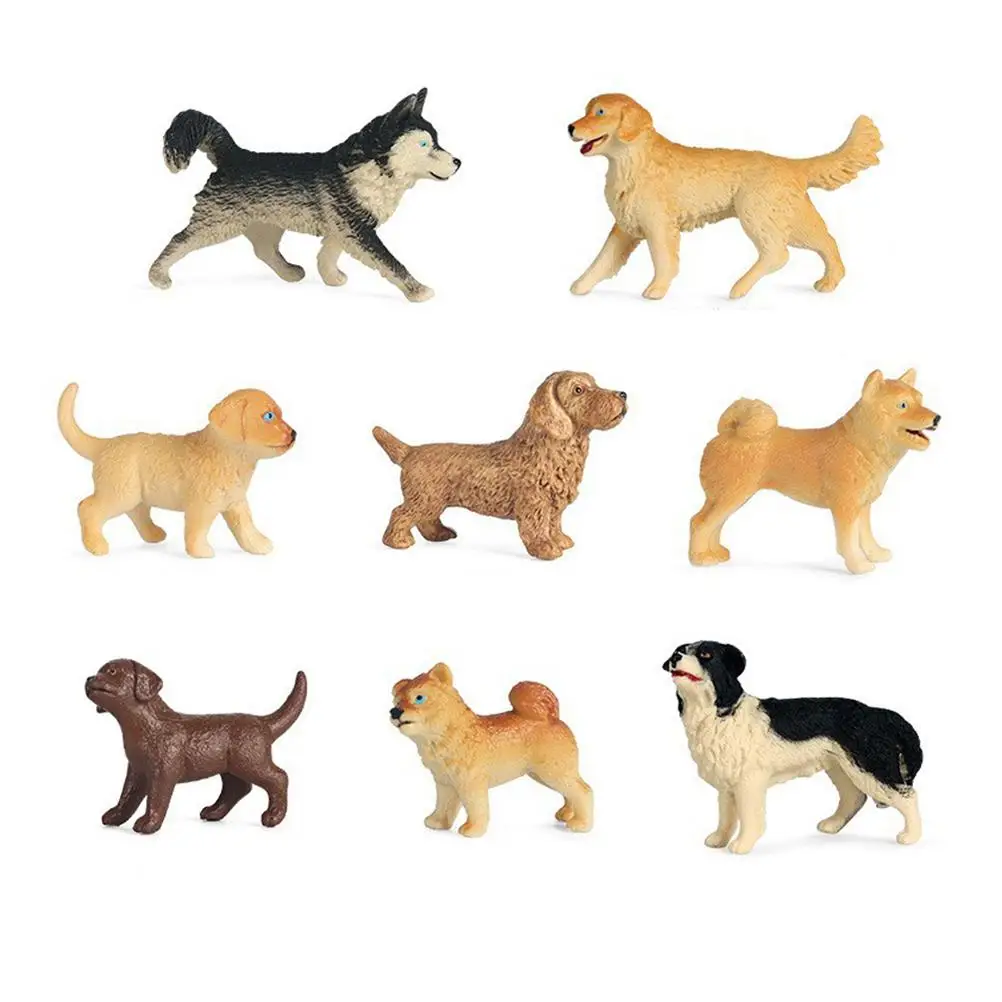 8PCS Dog Figurines Playset Mini Realistic Detailed Plastic Puppy Figures Cake Toppers Birthday Gift for Kids
8PCS Dog Figurines Playset Mini Realistic Detailed Plastic Puppy Figures Cake Toppers Birthday Gift for Kids