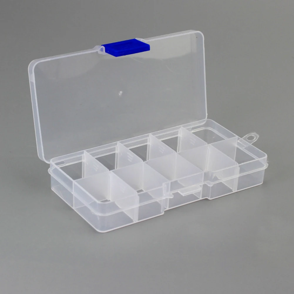10 Grids 6 Color Choose Adjustable Jewelry Beads Pills Nail Art Tips Storage Box Case Hard Transparent Plastic Jewelry Tool Box
10 Grids 6 Color Choose Adjustable Jewelry Beads Pills Nail Art Tips Storage Box Case Hard Transparent Plastic Jewelry Tool Box