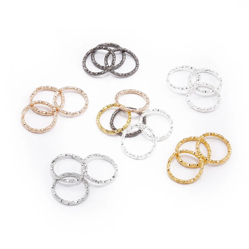 

50-100pcs 8-20mm Round Jump Rings Twisted Open Split Rings jump rings Connector For Jewelry Makings Findings Supplies DIY