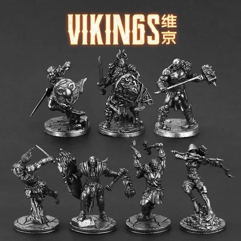 White Copper Metal Viking Warrior Ancient Soldier Model Hand-finished Tabletop Game Ornament Viking Action Figures For Boys Gift
White Copper Metal Viking Warrior Ancient Soldier Model Hand-finished Tabletop Game Ornament Viking Action Figures For Boys Gift