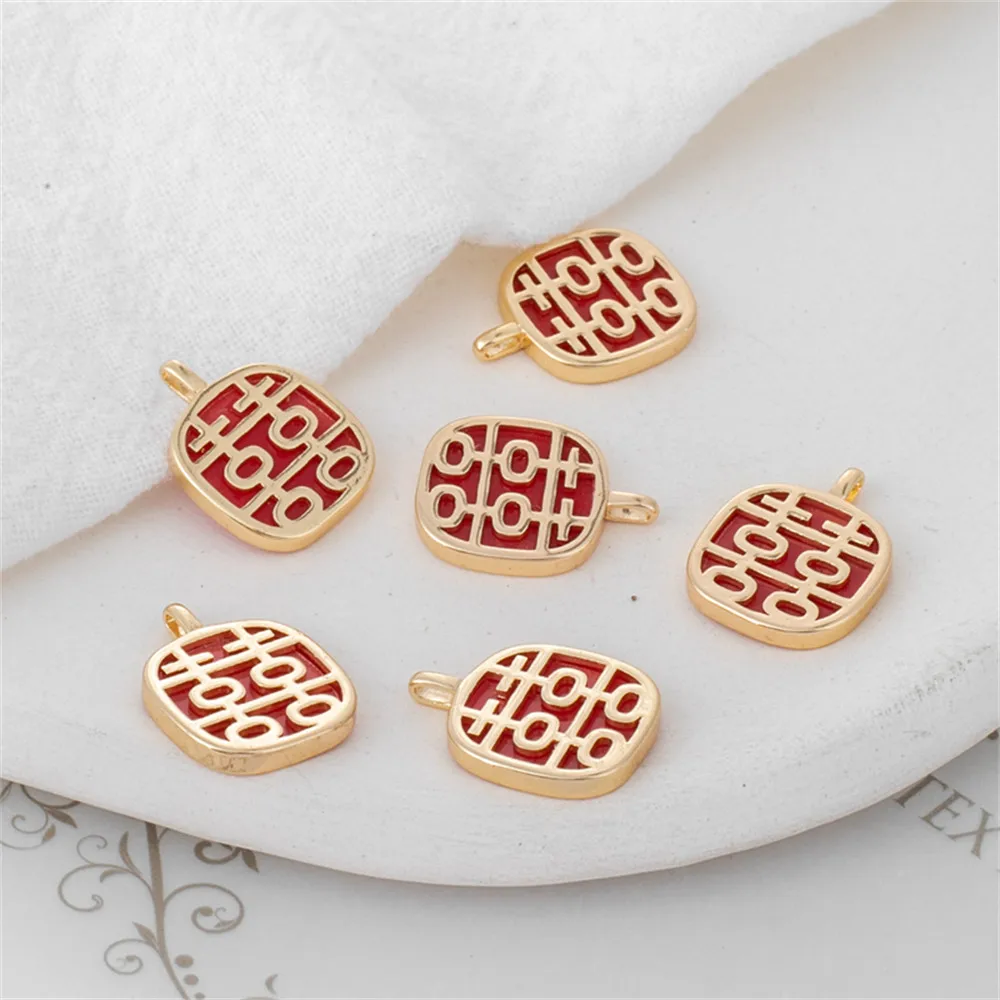 14k gold clad color-protected 13mm red bottom double happiness pendant diy jewelry bracelet earrings necklace charm
14k gold clad color-protected 13mm red bottom double happiness pendant diy jewelry bracelet earrings necklace charm