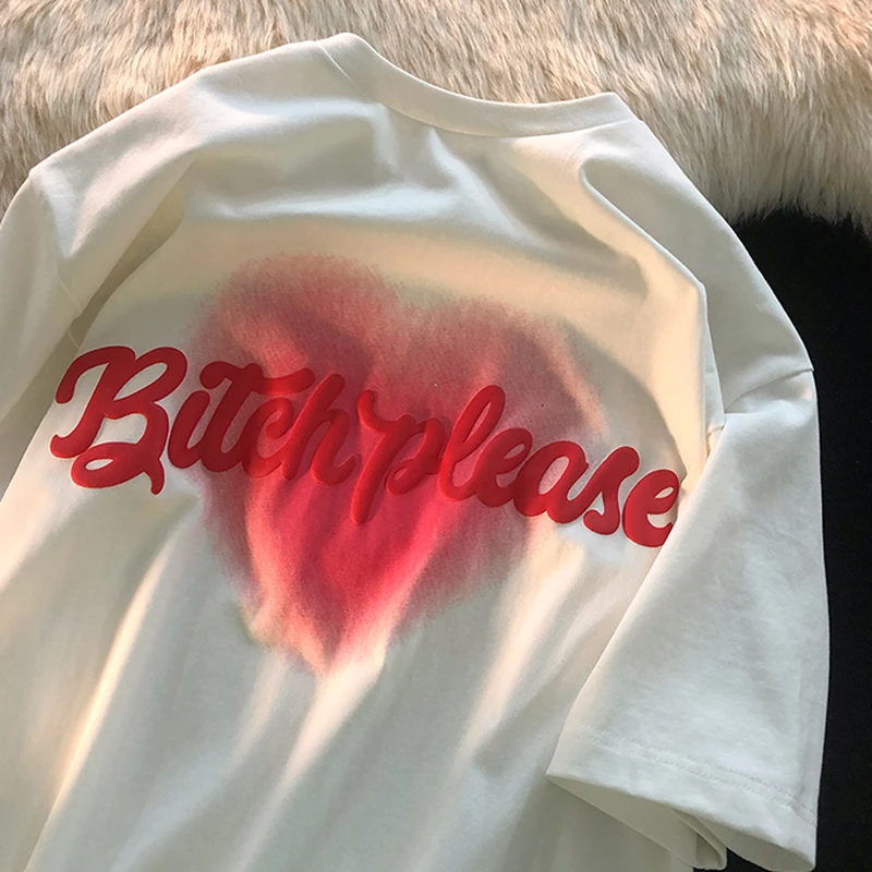 Gradient Foam English Love Short Sleeve 2023 Summer New Korean Version Casual T-shirt Men High Street Vintage Tops
Gradient Foam English Love Short Sleeve 2023 Summer New Korean Version Casual T-shirt Men High Street Vintage Tops