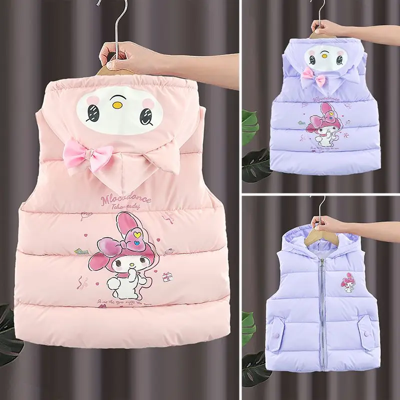 Sanrio Kuromi Kawaii аниме пуховой жилет милая My Melody для девочек осень и зима куртка с капюшоном ветрозащитная мультяшная детская одежда
Sanrio Kuromi Kawaii аниме пуховой жилет милая My Melody для девочек осень и зима куртка с капюшоном ветрозащитная мультяшная детская одежда