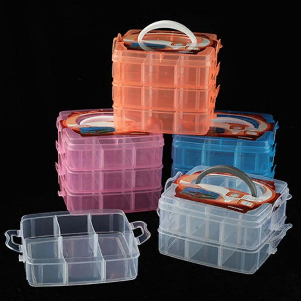 1pc Toolbox 18 Grids Plastic Adjustable Storage Case Box 3 Layer Beads Jewelry Container Plastic Organizing Boxes Organizer
1pc Toolbox 18 Grids Plastic Adjustable Storage Case Box 3 Layer Beads Jewelry Container Plastic Organizing Boxes Organizer