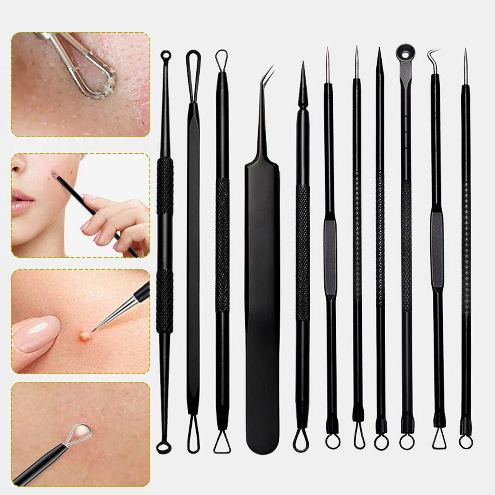 Набор инструментов для ухода за кожей, прибор для удаления акне и черных точек
Набор инструментов для ухода за кожей, прибор для удаления акне и черных точек