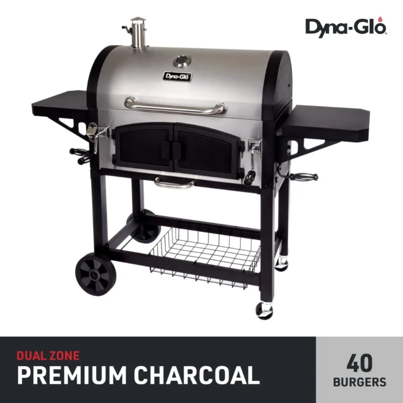 Dyna-Glo DGN576SNC-D Dual Chamber Stainless Steel Charcoal BBQ Grill Charcoal Grill
Dyna-Glo DGN576SNC-D Dual Chamber Stainless Steel Charcoal BBQ Grill Charcoal Grill