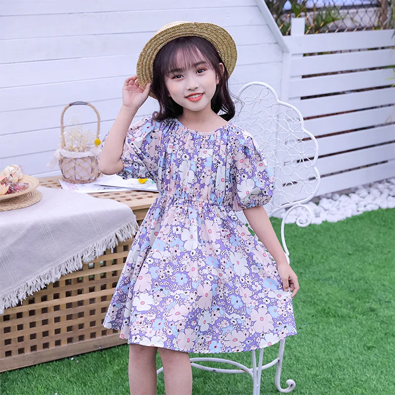 Girls Casual Floral Dress Puff Sleeve Flowy Smocked A Line Round Neck Summer Sundress Fashion
Girls Casual Floral Dress Puff Sleeve Flowy Smocked A Line Round Neck Summer Sundress Fashion