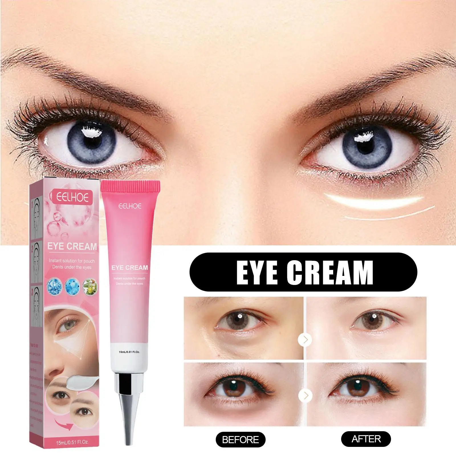 15ml Anti Dark Circles Eye Cream Remove Bags Anti-Puffiness Moisturizing Whitening Fade Fine Firm Lines Anti Wrinkle Eye Care
15ml Anti Dark Circles Eye Cream Remove Bags Anti-Puffiness Moisturizing Whitening Fade Fine Firm Lines Anti Wrinkle Eye Care