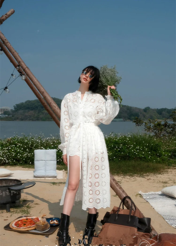 Платье-рубашка женское длинное, приталенное элегантное платье-кардиган во французском стиле, для праздников, весна-лето
Платье-рубашка женское длинное, приталенное элегантное платье-кардиган во французском стиле, для праздников, весна-лето