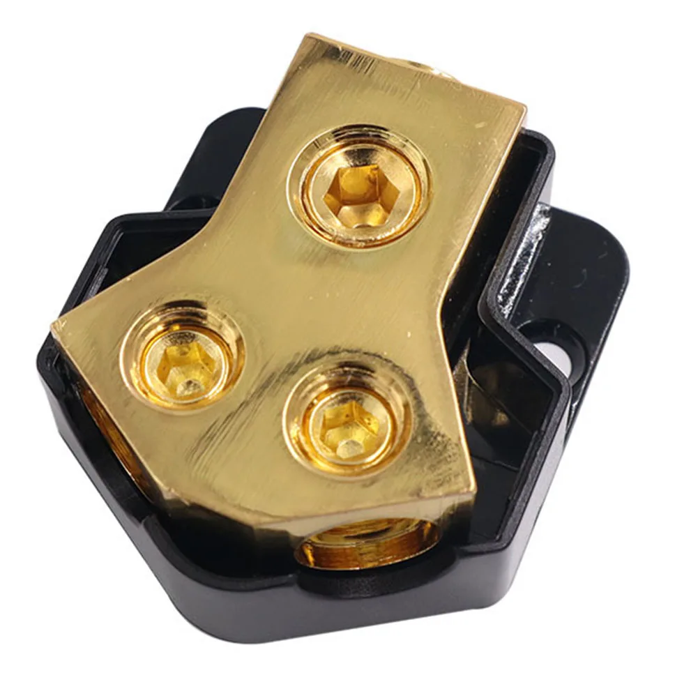 Power/Ground Splitter Car Audio Amp Car Audio Splitter For Car Audio 0-4 AWG 0/2/4 Gauge In 2-Way Distribution Block
Power/Ground Splitter Car Audio Amp Car Audio Splitter For Car Audio 0-4 AWG 0/2/4 Gauge In 2-Way Distribution Block