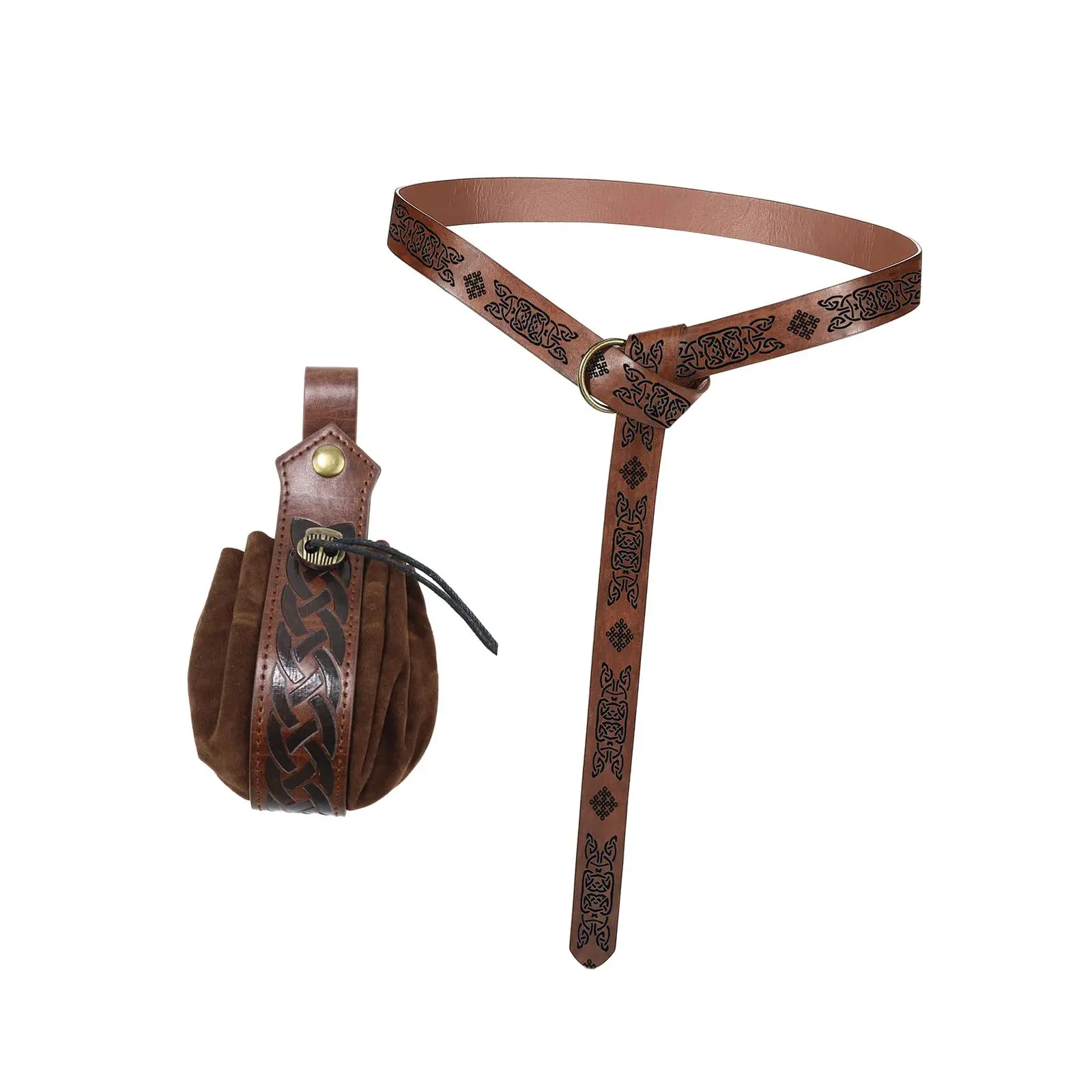 Men Medieval Knight PU Leather Belt Accessories with Belt Pouch Halloween Costume for Adults Stage Performances Themed Parties
Men Medieval Knight PU Leather Belt Accessories with Belt Pouch Halloween Costume for Adults Stage Performances Themed Parties