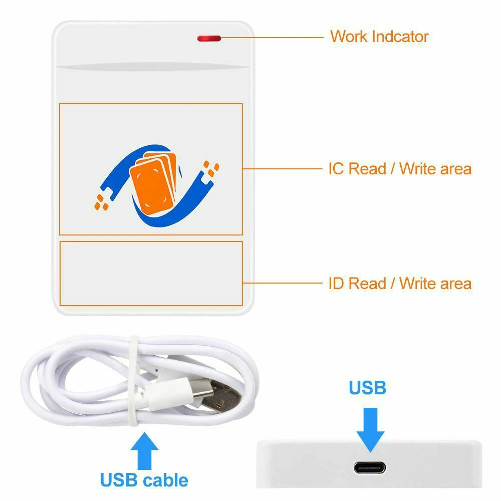 RFID Copier 5V DC 200mA Duplicator Reader Writer 125KHz 13.56MHz 96 (L) X 65 (W) X 15 Mm (H) Copier Reader
RFID Copier 5V DC 200mA Duplicator Reader Writer 125KHz 13.56MHz 96 (L) X 65 (W) X 15 Mm (H) Copier Reader
