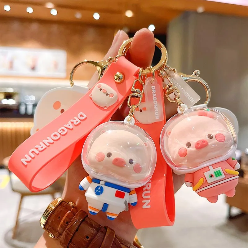 Cartoon Space Piglet Cute Keychain Pvc Doll Bag Hanging Decoration Car Pendant Key Chain Wholesale Keyring Girl Gift Woman
Cartoon Space Piglet Cute Keychain Pvc Doll Bag Hanging Decoration Car Pendant Key Chain Wholesale Keyring Girl Gift Woman