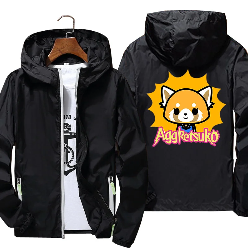 Death Metal Aggretsuko Aggressive Retsuko 1 Unisex Jackets Thin Hooded Running Windproof Repellent Cycling Windbreaker Clothing
Death Metal Aggretsuko Aggressive Retsuko 1 Unisex Jackets Thin Hooded Running Windproof Repellent Cycling Windbreaker Clothing