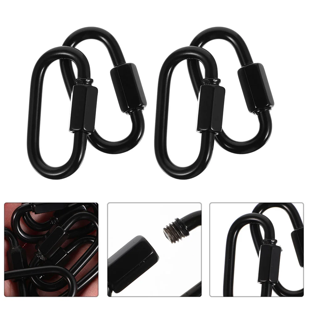 10 Pcs Buckle Lock Stainless Carabiner Quick Link Gym Locking Heavy Duty Links Steel Carabiners Chain Clip Clips
10 Pcs Buckle Lock Stainless Carabiner Quick Link Gym Locking Heavy Duty Links Steel Carabiners Chain Clip Clips