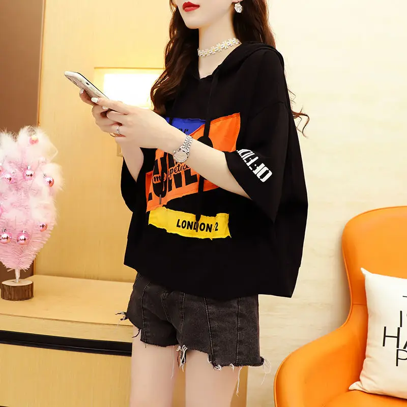 Короткие летние свободные футболки с капюшоном, новинка 2022, женские топы, Женская одежда из сериала «очень странные дела»
Короткие летние свободные футболки с капюшоном, новинка 2022, женские топы, Женская одежда из сериала «очень странные дела»