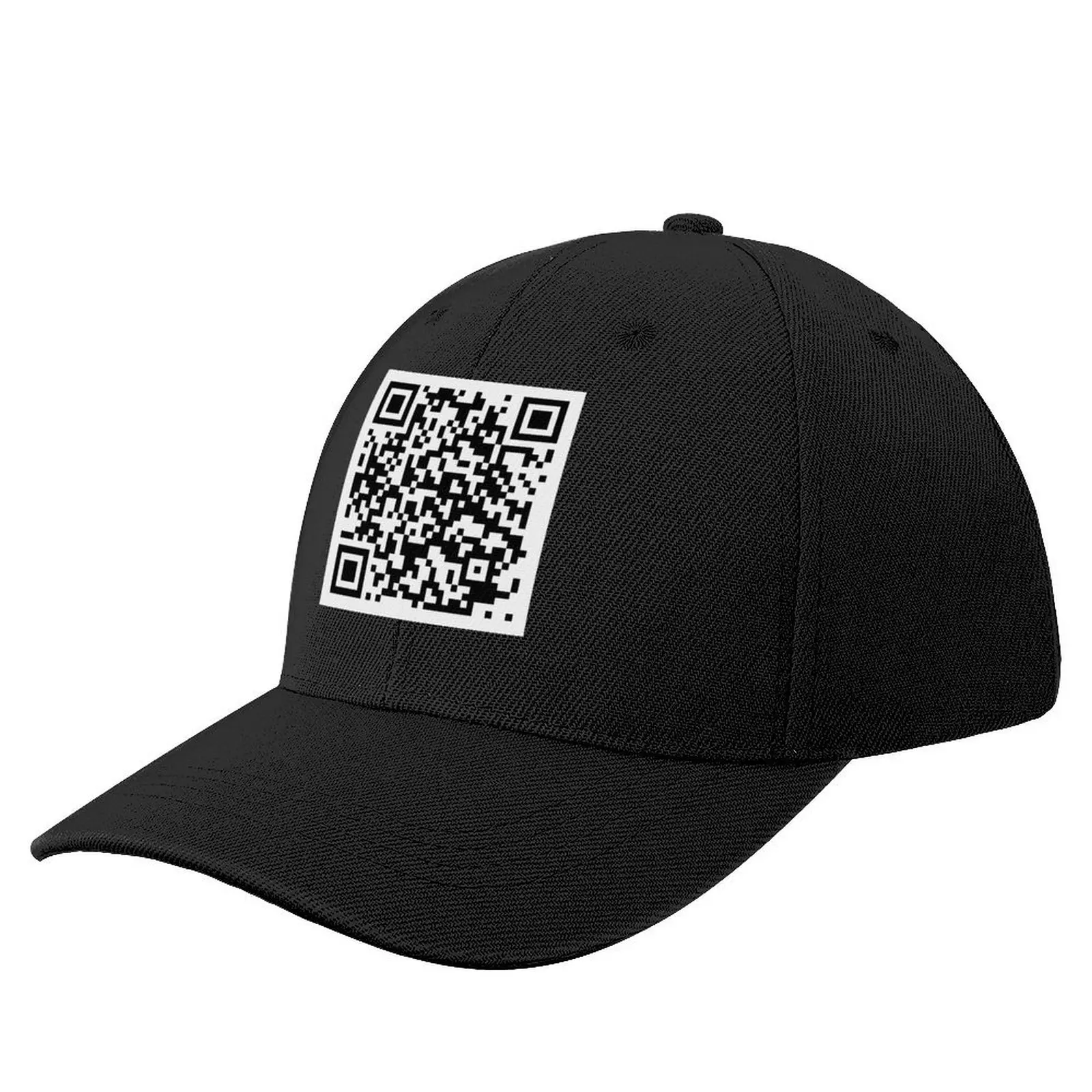Бейсбольная кепка Rickroll с QR-кодом на заказ шляпа защелкой спине пляжная люксовый