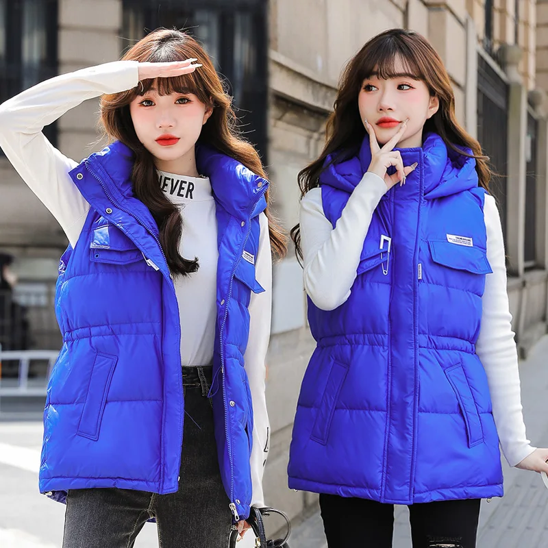 2023 new Autumn Winter Down Cotton Vest Jacket Parker Women Hooded Sleeveless Casual Warm Coat Female Loose Waistcoat
2023 new Autumn Winter Down Cotton Vest Jacket Parker Women Hooded Sleeveless Casual Warm Coat Female Loose Waistcoat