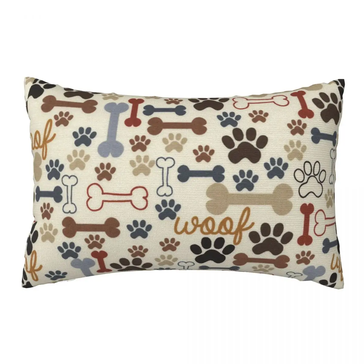 

Dog Bones Paw Prints Premium Decorative Pillow Covers Throw Pillow Cover Home Pillows Shells Cushion Cover Zippered Pillowcase