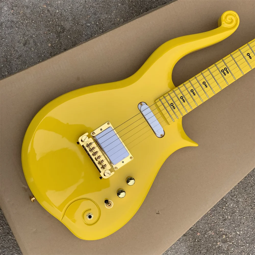Unbranded Prince Electric Guitar Yellow Body Maple Neck Gold Hardware In Stock Guitars Guitarra
Unbranded Prince Electric Guitar Yellow Body Maple Neck Gold Hardware In Stock Guitars Guitarra