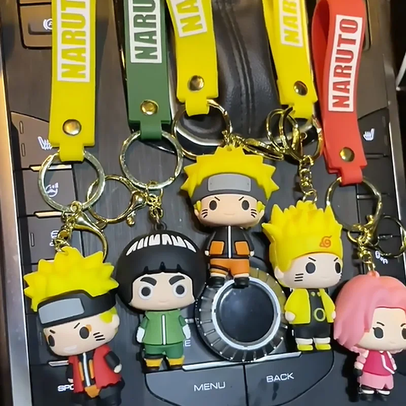 

Q Ver Anime Figure Uzumaki Naruto Keychain Uchiha Sasuke Itach Haruno Sakura Gaara Hatake Kakashi Keyring Car Key Holder Pendant