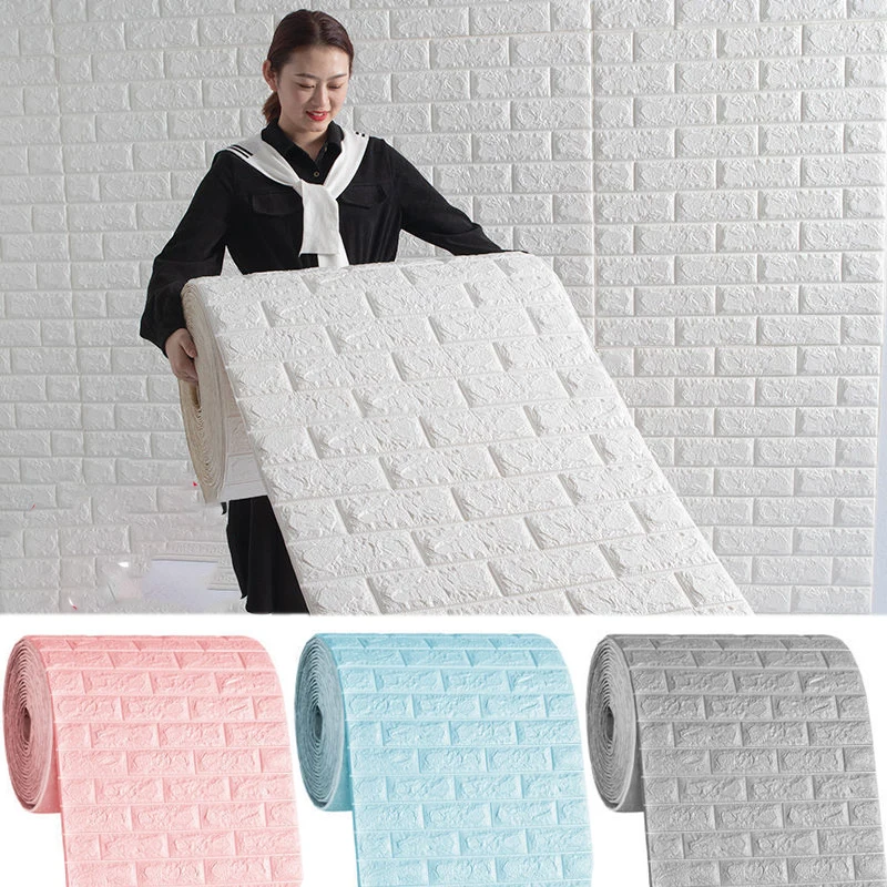 70cm*1m 3D Self-Adhesive Wallpaper Continuous Waterproof Brick Wall Stickers Living Room Bedroom Children's Room Home Decoration
70cm*1m 3D Self-Adhesive Wallpaper Continuous Waterproof Brick Wall Stickers Living Room Bedroom Children's Room Home Decoration