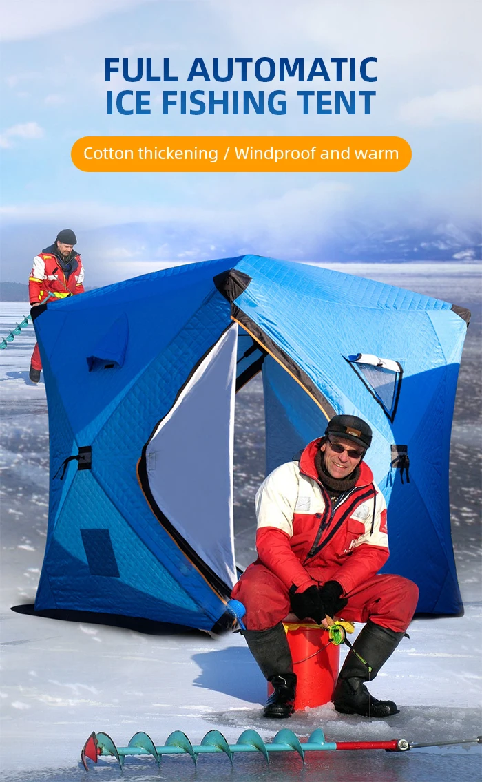 Outdoor Winter Cotton Warm Thickened Multiplayer Winter Fishing Tent Quick Automatic Opening Pop-Up Waterproof Windproof Snow
Outdoor Winter Cotton Warm Thickened Multiplayer Winter Fishing Tent Quick Automatic Opening Pop-Up Waterproof Windproof Snow