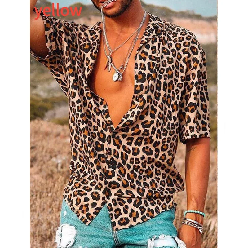 2022 new leopard print men's shirt shirt men's personality shirt large size fashion casual shirt Men's Hawaii holiday shirt
2022 new leopard print men's shirt shirt men's personality shirt large size fashion casual shirt Men's Hawaii holiday shirt