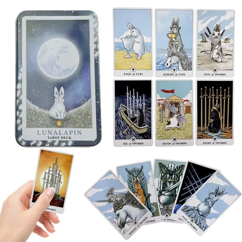 

Tarot Card Prediction Divination Board Game Party Divination Runes Oracle Card Poker Gift Full English Tarot English Version