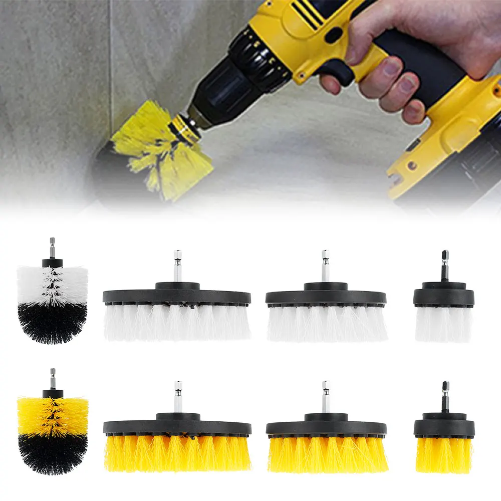 4pcs Drill Brush All Purpose Cleaner Scrubbing Brushes for Bathroom Surface Grout Tile Tub Shower Kitchen Cleaning Tools
4pcs Drill Brush All Purpose Cleaner Scrubbing Brushes for Bathroom Surface Grout Tile Tub Shower Kitchen Cleaning Tools