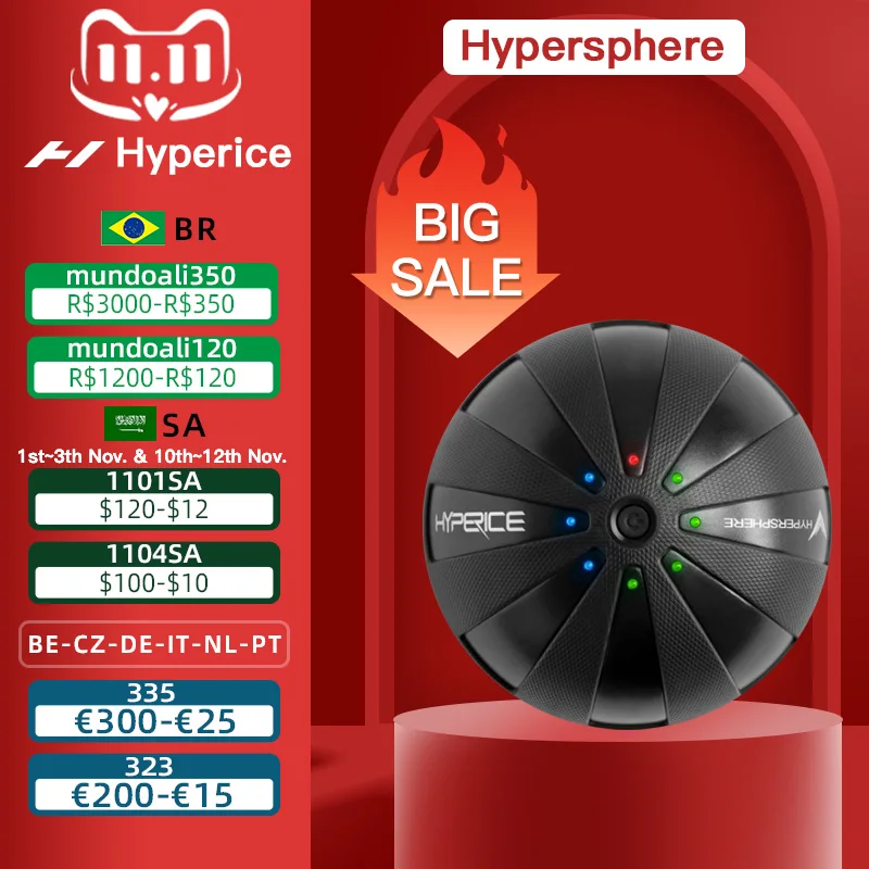 Hyperice Hypersphere-3 Speed Localized Vibration Massage Therapy Ball Relieve Muscle Pain and Stiffness
Hyperice Hypersphere-3 Speed Localized Vibration Massage Therapy Ball Relieve Muscle Pain and Stiffness