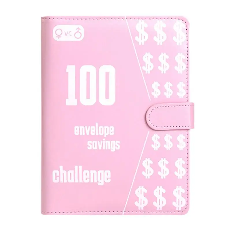 

100 Envelope Savings Challenge Binder Budget Planner Book With Cash Envelopes Savings Binder And Challenges Money Envelopes For