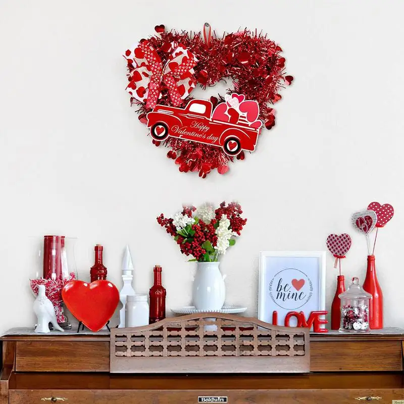 15inch Love Heart Shaped Door Hanger With Bow-knot For Home Party Room Indoor Outdoor Decor Valentine Wreath Car Decor Hanger
15inch Love Heart Shaped Door Hanger With Bow-knot For Home Party Room Indoor Outdoor Decor Valentine Wreath Car Decor Hanger