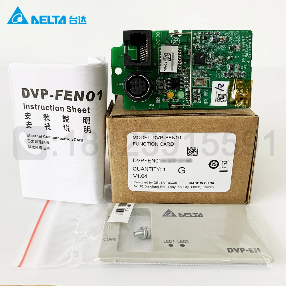 Delta/Delta Ethernet Communication Card DVP-FEN01 Is Suitable For DVP-EH3 Series PLC
Delta/Delta Ethernet Communication Card DVP-FEN01 Is Suitable For DVP-EH3 Series PLC