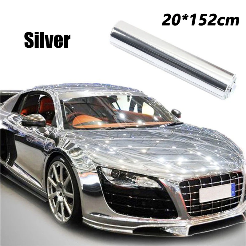20x152cm Chrome Mirror Vinyl Wrap Film Car Sticker Decal DIY UV Protected Self-stick Car Bike Motor Body Cover Wrapping Film
20x152cm Chrome Mirror Vinyl Wrap Film Car Sticker Decal DIY UV Protected Self-stick Car Bike Motor Body Cover Wrapping Film