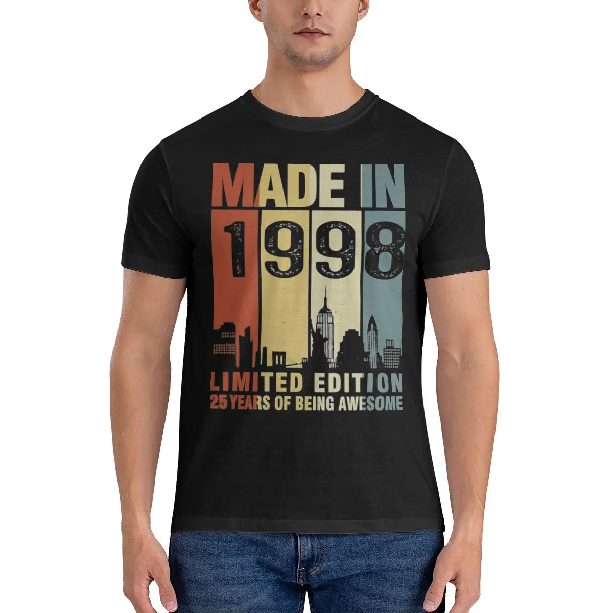 25th Birthday Made In 1998 Limited Edition Tshirt man T Shirt Shirts Cotton Summer Tops Tshirts Short Sleeves Tees T-Shirt Woman
25th Birthday Made In 1998 Limited Edition Tshirt man T Shirt Shirts Cotton Summer Tops Tshirts Short Sleeves Tees T-Shirt Woman