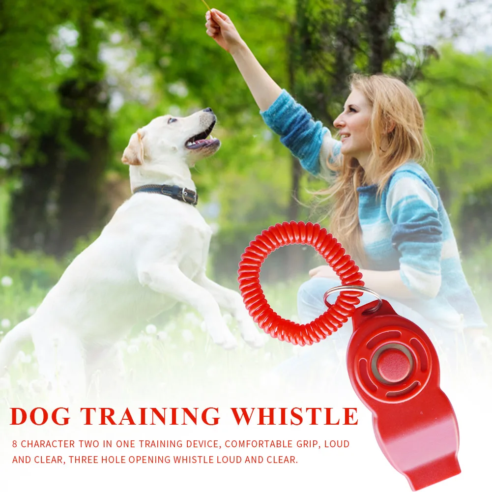 2 in 1 Dog Training Whistle Clicker Plastic ABS Puppy Trainer Aid Guide Training Whistles with Elastic Rope Dog Supplies
2 in 1 Dog Training Whistle Clicker Plastic ABS Puppy Trainer Aid Guide Training Whistles with Elastic Rope Dog Supplies